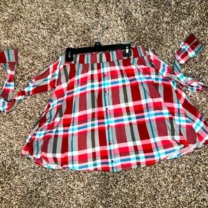 Boutique plaid skirt